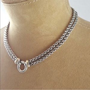 David Yurman Double Wheat Necklace - 16inch.